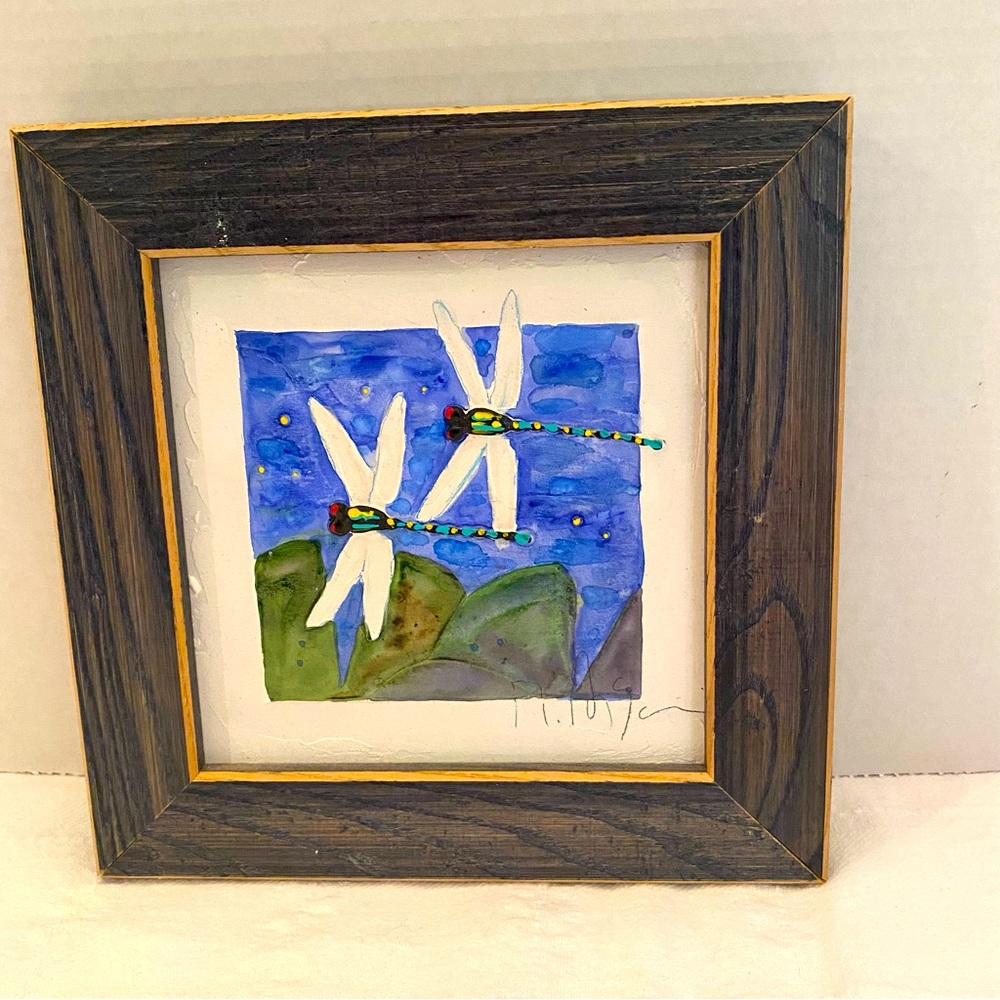 Mohammed Asgari signed original work of art. Water colour and acrylics